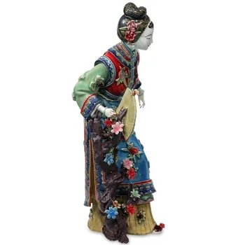 Decor Chinez Jinling Doisprezece Antic Femei Frumoase Figurine Vintage Portelan De Sex Feminin Păpuși Sculpturi Decor Acasă R2394