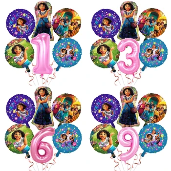 6Pcs/lot Encanto Balon de Folie Mediu de Desene animate Disney Nunta Petrecere de Ziua Decor Gonflabile Balon cu Aer