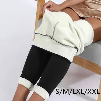 Femei Pantaloni Cald Iarna Gros De Catifea Legging Cu Talie Înaltă Jambiere De Compresie Gros Rece Rezistent La Pantaloni