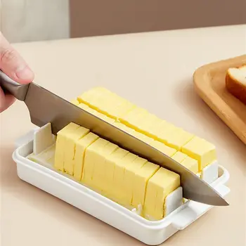 1 BUC din Lemn, Plastic Culoare Unt Tăiere Cutie de Depozitare Brânză Proaspătă-Păstrarea Cutie cu Capac mic Dejun Brânză Instrumente de Bucatarie Accesorii