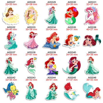 DIY Meșteșug Consumabile Printesa Belle, Ariel Imprimate Disney Plane Rășină Flatback Pentru Farmecele Arcuri Decoratives