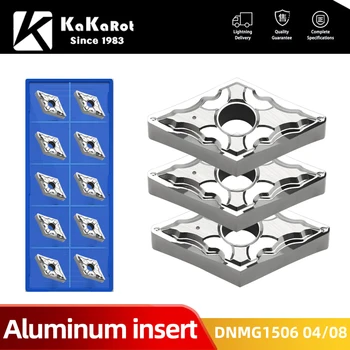 Kakarot Aluminiu Introduce DNMG150604 DNMG 150608 Instrumente de Cotitură Pentru AL Strung CNC Cutter 10 buc Placa de Tăiere M02 de Cotitură instrument de a introduce