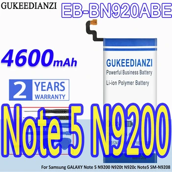 De mare Capacitate GUKEEDIANZI Baterie EB-BN920ABE 4600mAh Pentru Samsung GALAXY Nota 5 N9200 N920t N920c Note5 SM-N9208