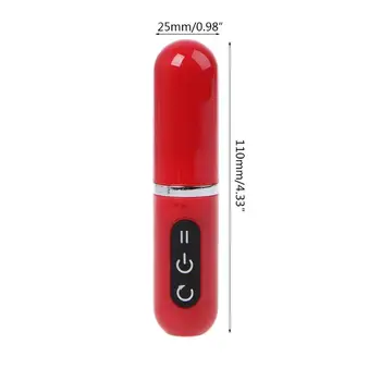 20RD Multispeed Ruj Glont Vibrator USB Reîncărcabilă de Călătorie Mini aparat de Masaj pentru Femei