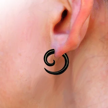 Acrilic Fals Ureche Spirala Conica Ureche Trișor Targă Trupul Spirală Ureche Indicatoare Extensoare Tunel Prize Lobul Urechii Piercing bijuterii