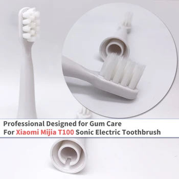 Capete de perie pentru Xiaomi Mijia T100 Capete de Periuta de dinti Gum Grija Periuta de dinti Moale Capete cu Capace pentru Protejarea Sănătos Periaj