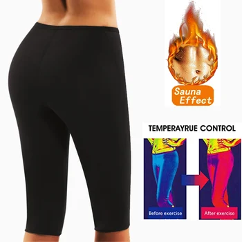 CXZD Femei Pantaloni de Slabit Neopren Sudoare Corp Saună Intim Întindere și reținere de Fitness Stretch Boxer de Control pantaloni