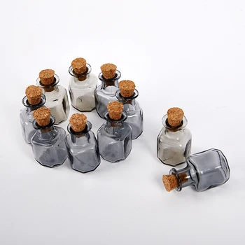 10 buc Mini-Flacoane de Sticlă Flacoane Mici de Plută Borcan de Sticlă Multi Utilizare Plută de Sticla Noua