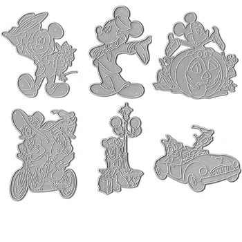 Oțel Carbon de Tăiere Mor Disney-licențiat Personaje Mickey Mouse, Donald Duck Tigger Goofy, Minnie DIY Album 3D Pop-Up Card
