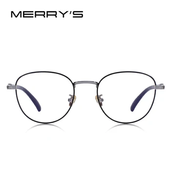 MERRYS DESIGN Bărbați/Femei de Moda Lumină Albastră de Blocare Ochelari Retro Oval Optic Rame Ochelari de vedere S2089