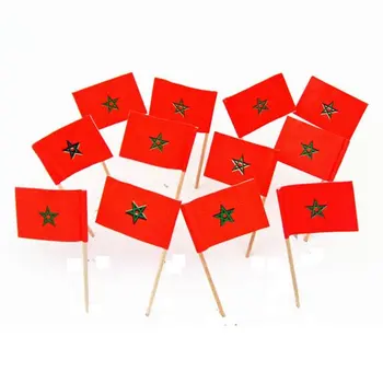 500Pcs/Lot Maroc Scobitoare Steaguri de Hârtie Alimente Ponturi Tort Scobitori Cupcake Toppers Fructe Bețișoare de Cocktail Decor Scobitori
