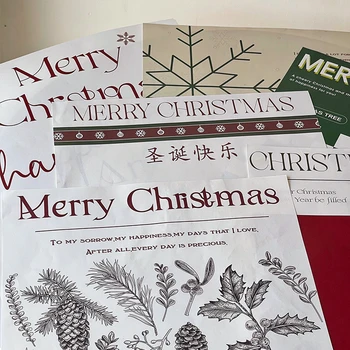Cadou De Crăciun De Ambalaj Kraft Hârtie Groasă Buchet De Flori Materiale De Ambalare Cadou De Vacanță Decorare 20 De Coli De Hârtie