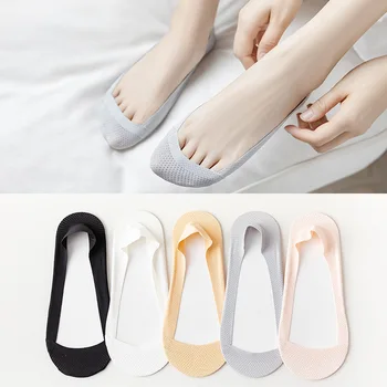 Moda coreeană Low Cut Ultra-subțire Sosete Invizibile Femeie de Vara de Culoare Solidă Bumbac Șosete Drăguț Femeie Stil Japonez Harajuku Șosete