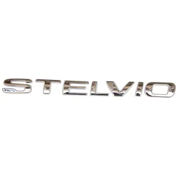 Argint STELVIO Emblema Spate Insigna Portbagaj Logo-ul Autocolante Auto Pentru Alfa Romeo Stelvio T4 VELOCE