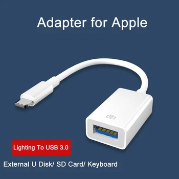 Adaptor OTG Pentru iPhone iPad Conecta Mouse-ul Tastatura Disc U Gamepad Card Camera Reader Converter Pentru IOS 10 11 12 13 Și de mai Sus