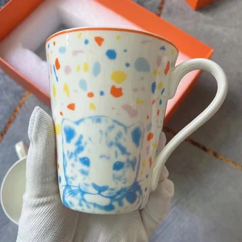 2 BUC/SET Zoo Serie cana Cu Cutie kawaii Profesor de Școală Cadou Ceramice ceașcă de cafea din porțelan ceașcă de ceai set Pentru Acasă de Familie