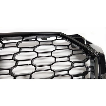 Pentru RS5 Față Stil Sport Hexagonale Plasă de Fagure de miere Capota Grill Negru pentru Audi A5/S5 B9 2017-2020 Accesorii Auto