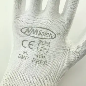 De înaltă Calitate 12Pairs Anti Static ESD Mănuși de Lucru PU Acoperite de Palmier Proteja Siguranța Mănușă DMF Tip Liber.