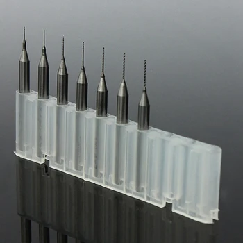 HOEM 7Pcs/Set PCB burghie de Imprimare Circuit CNC Micro Mini Burghiu din Carbură de Wolfram Metal Burghiu Instrument de 0,2 mm-0,5 mm