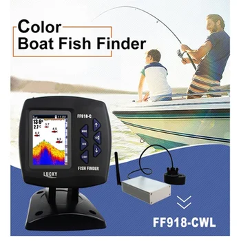 Wireless Pește Finder în aer liber 300m /980 ft Operaționale Gama Sonar Senzor de Afișare Barca, Sonar Fish Finder Potabilă Unelte de Pescuit