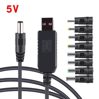 USB Boost Converter pentru 5V Dc 9V 12V Conector USB Cablu pentru 8 Jack Converter pentru Router Difuzor Mini Ventilator
