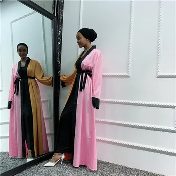 Arab Dubai Abaya Kimono Cardigan Rochie Musulman Abayas Pentru Femei Turcia, Qatar, Oman Caftan Islam Îmbrăcăminte Halat De Musulmani Femme