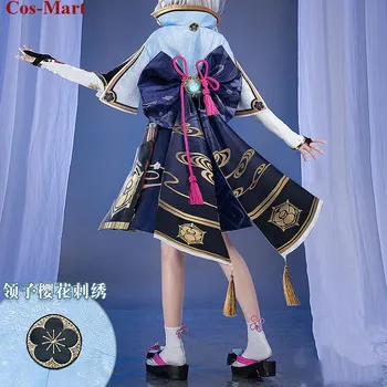 Pentru că-Mart Joc Genshin Impact Kamisato Ayaka Cosplay Costum de sex Feminin Minunat Kimono Uniforme Activitatea de Petrecere, Joc de Rol Îmbrăcăminte S-XL