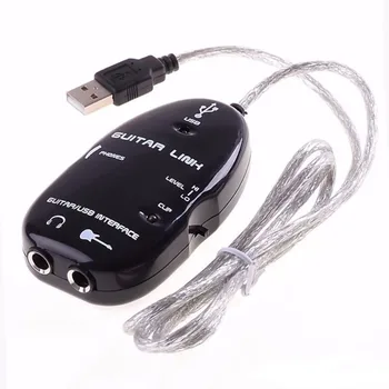 USB Cablu de Chitara Audio Link Interface Adaptor USB pentru Muzica de Chitara Link-ul de Înregistrare de Calculator Amplificator de Cablu Accesorii Jucători