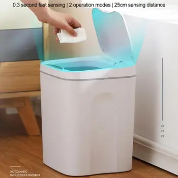 Smart Electric Gunoi Wireless Inducție Automată de Detectare Acasă Gunoi Poate pentru Dormitor Toaletă Bucătărie coș de Gunoi Coș de Hârtie