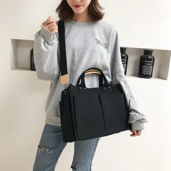 De înaltă calitate pentru Femei sac de panza 2021 nou la modă coreean sălbatice sac de mesager ins unul-umăr geanta femei sac mare