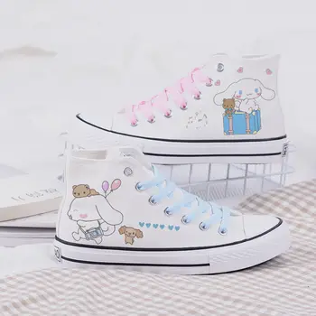 Kawaii Noi Kuromi Pantofi De Panza Sanrio Melodia Mea Cinnamoroll Desene Animate Fete De Ridicat-Partea De Sus Panza Pantofi Student Sport Pantofi Casual