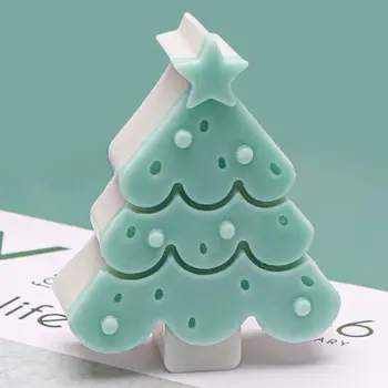 Manual de Tort Rășină Mucegai Lut Instrumente de Crăciun Lumânare Mucegai Silicon Mucegai de Zăpadă Copac, turtă dulce Arta 3D Ceara Mucegai