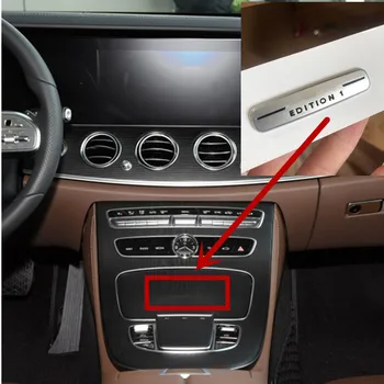 57mm Argint Bar Emblema, Insigna pentru Mercedes Benz AMG EDITION 1 Logo-ul Interior Consola centrala Styling Auto Autocolant pentru C E GLA, GLK