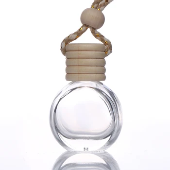 1 buc Masina de 8 ml Agățat în Gol de Sticlă Sticle de Parfum Pandantiv Masina Ornament Auto Parfum Container