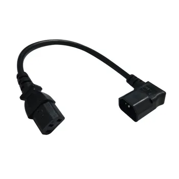 C13-C14 IEC 320 C13 să C14 Dreapta Îndoiți Unghi de Putere Extensie Cabluri de Adaptor de Încărcare Cablu 0,3 m/0,6 m Pentru PC cu Monitor de Calculator