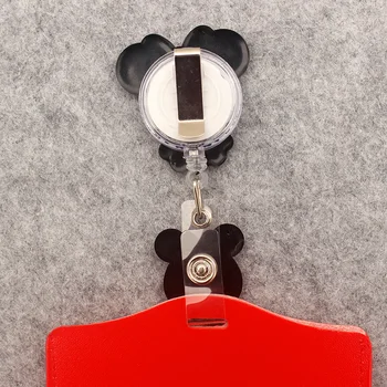 Disney Cupluri Mouse-Ul Dublu Fata Stil Retractabil Insigna Tambur Pentru Asistenta Medicului Cartelei Accesorii Consumabile Numele Card