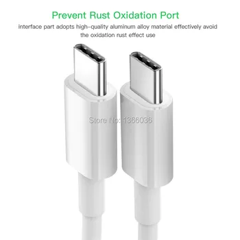PD cablu de date USB-C to USB de Tip C 60W rapid cablu de încărcare usb-c to usb c cablu usb pentru Samsungx S20 pentru MacBook Pro pentru iPad