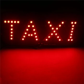 4 Culori Taxi Parbriz Parbriz Semn LED Alb Bec Lampa Taxi