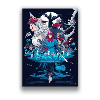 Clasic japonez anime Miyazaki Hayao Patlabor Totoro Filmate Albe de Hârtie Poster Camera Bar Autocolante Decorare Perete Pictura