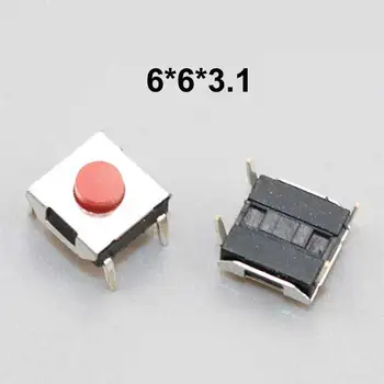 Cltgxdd 10BUC 6x6mm Panel PCB Moment Tactile Tact Mini-Buton Comutator DIP SMD 4pin 6*6* 4.3 MM 5 MM 6 MM 7 MM - 15MM 4*4*1.6