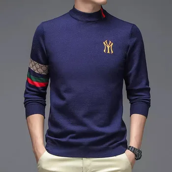 Brand de lux nou toamna și iarna pulover designer de moda de lux tricotate barbati pulover casual uzura bărbați versiunea coreeană