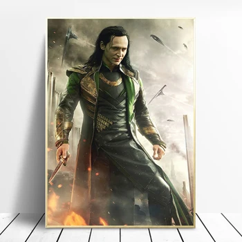 Marvel Loki Tablouri Canvas Tom Hiddleston Afișe de Propagandă și Printuri de Arta de Perete Imaginile pentru Camera de zi de Decorare Acasă