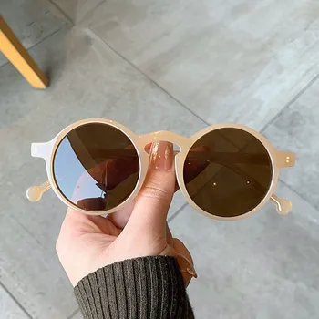 2022 Noua Moda Rotund ochelari de Soare pentru Femei Barbati Retro Personalitate ochelari de Soare din Plastic Gradient de Sport în aer liber Ochelari de Soare UV400