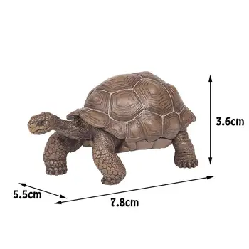 3 inch Galapagos broască Țestoasă broasca Testoasa Figura Model de Jucărie Animal Desktop Decor Colecție Cadou Realist Turtle Figura Jucărie pentru Copii