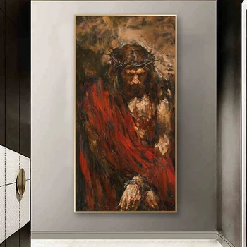 Isus Hristos Modular Poster Hd Imagini Imprimate Perete opera de Arta Canvas Tablou pentru Camera de zi de Decorare Acasă Pictura Cadou