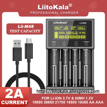 LiitoKala Lii-500S Lii-M4 LCD 18650 3.7 V 18350 18500 21700 25500 26650 AA AAA NiMH Baterie de Litiu, Încărcător