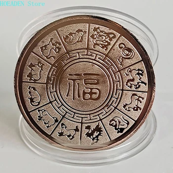 2022 China Tiger Anul Nou Anul Original Monedă Comemorativă Bimetal Colectie