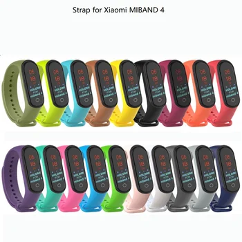 Pentru Xiaomi Mi Band 5 4 3 Silicon 20mm Înlocuire brățară Brățară Watchband Pentru Xiomi Mi Band 5 Miband 4 3 Band4 Curea de mână