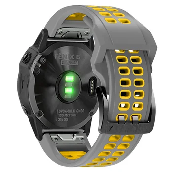 26 22mm Silicon Watchband Pentru Garmin D2 Delta PX/Bravo/Charlie Smartwatch QuickFit Band Bratara Garmin Fenix 7 7X/6X Pro Curea