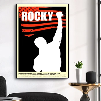 Rocky Balboa 1976 Film Ulei pe Panza Pictura Clasică Postere si Printuri Quadros Arta de Perete Poza Decor Acasă Nici un Cadru